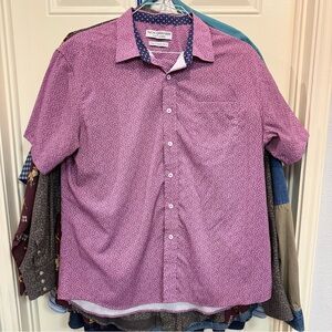 Men's Purple Patterned Shirt